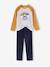 Pack of 2 'Wolf' Pyjamas in Velour for Babies caramel 