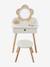 FSC®100% Straw Dressing Table + Accessories, in Certified Wood rose+white 