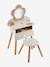 FSC®100% Straw Dressing Table + Accessories, in Certified Wood rose+white 