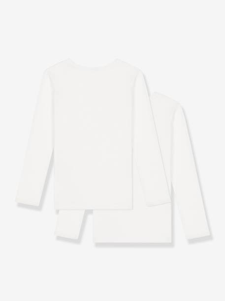Pack of 2 Long Sleeve Tops - PETIT BATEAU white 