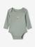 Pack of 5 Long Sleeve Bodysuits with Cutaway Shoulders for Babies sage green 