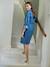 Denim maternity and breastfeeding shirt dress stone 