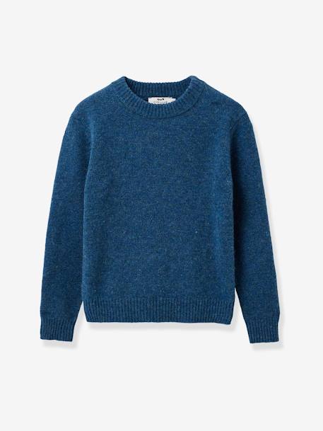 CYRILLUS Merino sweater blue+green 