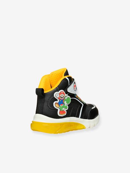 J CIBERDRON Boy GEOX® light high-top sneakers black 