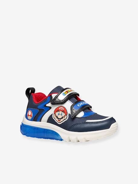 J CIBERDRON BOY GEOX® light-up baskets navy blue 