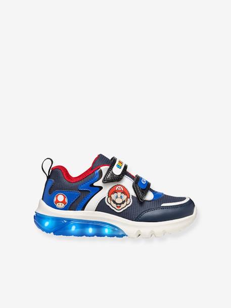 J CIBERDRON BOY GEOX® light-up baskets navy blue 