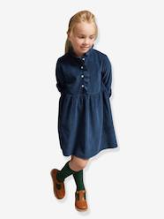 Girls-Dresses-CYRILLUS velvet robe 