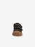 NATURINO® suede pony print baby shoes black+brown+pale pink 