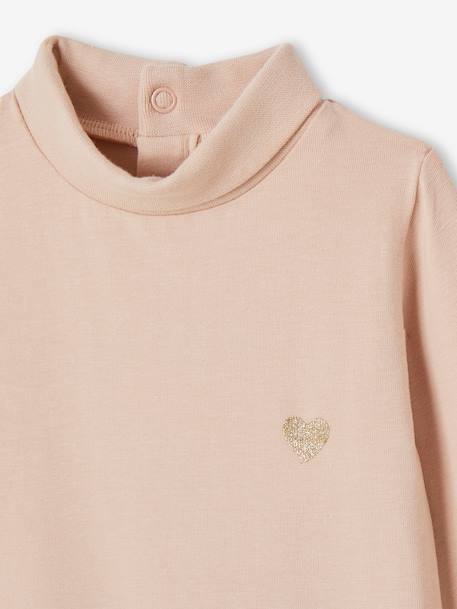 Pack of 2 Polo Neck Tops for Babies pale pink 
