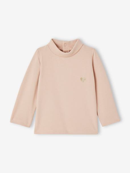 Pack of 2 Polo Neck Tops for Babies pale pink 