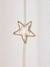 Semi-Sheer Curtain with Eyelets & Starry Garlands Green+White 