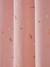 Blackout Curtain with Eyelets & Glow-in-the-Dark Rainbow Print Light Pink 