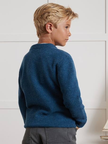 CYRILLUS Merino sweater blue+green 