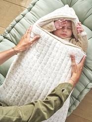-Baby Nest in Cotton Gauze and Faux Fur