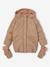 Down Jacket, Detachable Gloves, for Girls cappuccino 