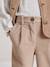 CYRILLUS wide-leg trousers beige+navy blue+raspberry pink 