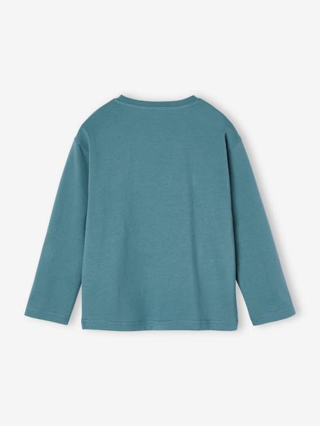 Top with Reversible Sequins for Boys aqua green 