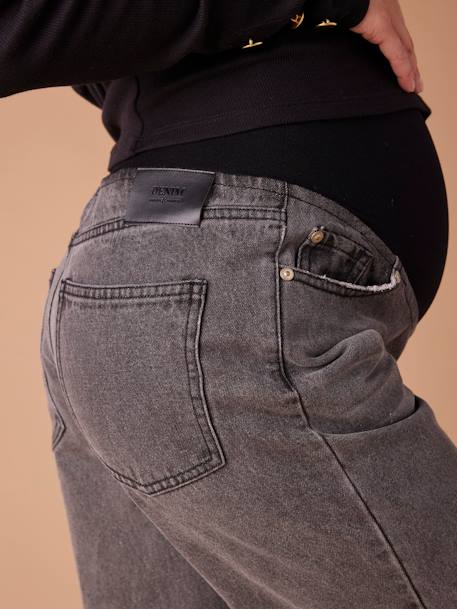 Adaptive Wide Leg Jeans for Maternity, ENVIE DE FRAISE denim grey 