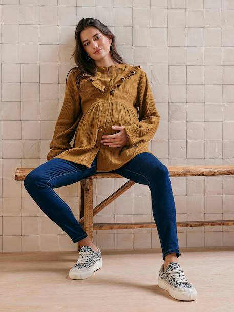 Skinny maternity jeans black+brut denim+stone 