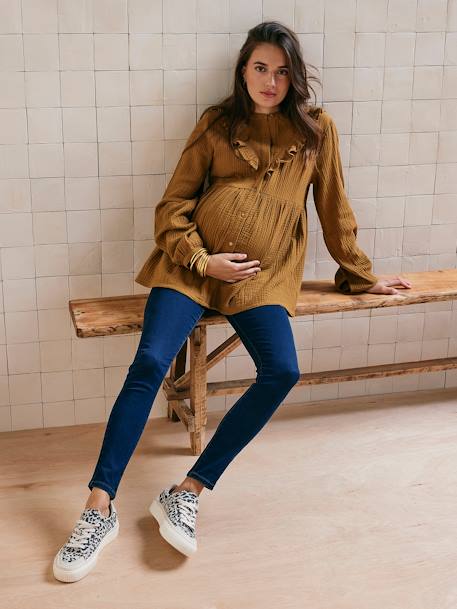 Skinny maternity jeans black+brut denim+stone 