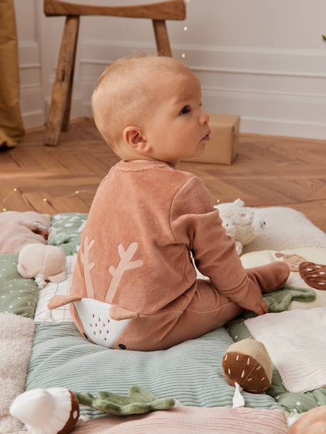 Activity Mat, Life beige+ecru+orange+red 