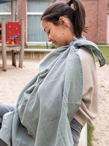 Mom'n play nursing cape beige+green 