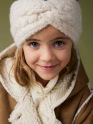 Girls- Shearling-Type Coat with Hood for Girls