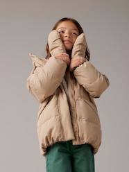 Girls-Down Jacket, Detachable Gloves, for Girls