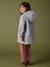 Hooded Jacket in Flannel-Effect Woollen Fabric, for Girls marl grey 