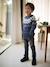 Jacquard Knit Jumper, Round Neckline, for Boys green+slate blue 
