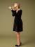 Crossover-Effect Dress in Velour for Maternity, ENVIE DE FRAISE black 