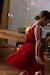 Christmas Special Dress in Velour & Sparkling Tulle for Girls emerald green+red 