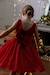Christmas Special Dress in Velour & Sparkling Tulle for Girls emerald green+red 