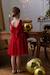 Christmas Special Dress in Velour & Sparkling Tulle for Girls emerald green+red 