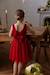 Christmas Special Dress in Velour & Sparkling Tulle for Girls emerald green+red 