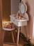 FSC®100% Straw Dressing Table + Accessories, in Certified Wood rose+white 