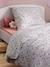 Essentials Duvet Cover + Pillowcase Set, Rainbow Flowers printed white 