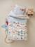 Children's Fitted Sheet, Auto City Theme Beige/Print 