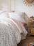 Reversible Duvet Cover + Pillowcase Essentials Set in Recycled Cotton, Flowers & Stripes printed pink 