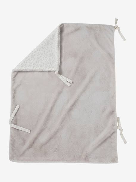 Reversible pram blanket HYGGE printed beige 