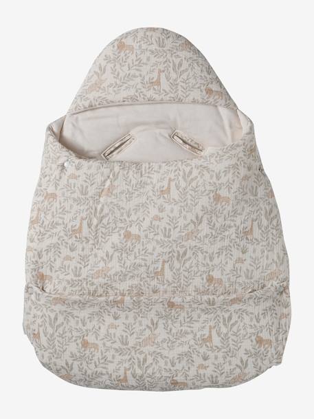 Transformable Baby Nest in Cotton Gauze cappuccino+ecru+printed beige+Sage+terracotta 