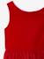 Christmas Special Dress in Velour & Sparkling Tulle for Girls emerald green+red 