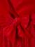 Christmas Special Dress in Velour & Sparkling Tulle for Girls emerald green+red 