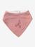 Set of 3 Bandana Bibs in Towelling grey blue+set pink 