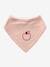 Set of 3 Bandana Bibs in Towelling grey blue+set pink 
