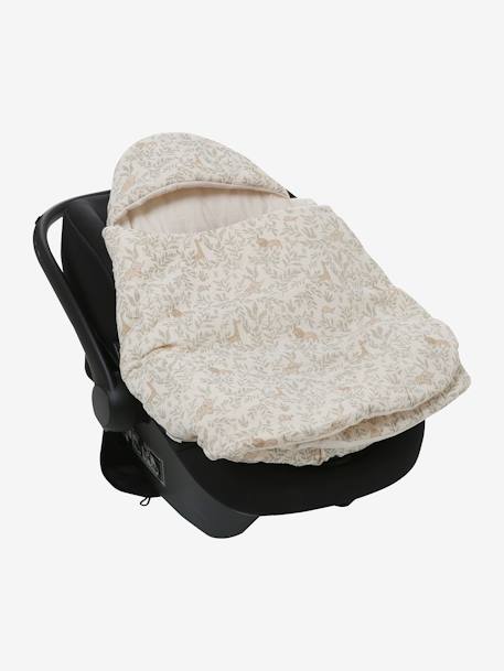 Transformable Baby Nest in Cotton Gauze cappuccino+ecru+printed beige+Sage+terracotta 