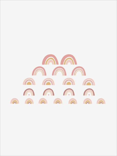 Pack of 20 rainbow stickers rose 