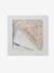 BABYLON hooded towel with cotton gauze + mitt printed beige 