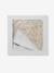 BABYLON hooded towel with cotton gauze + mitt printed beige 