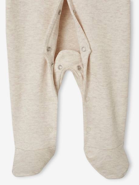 Pack of 2 hot air balloon sleepsuits marl beige 